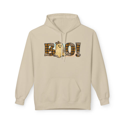 Plaid Boo Hooded Sweatshirt