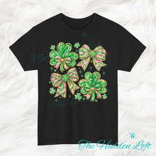 Load image into Gallery viewer, Shamrocks &amp; Bows T-shirt
