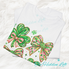 Load image into Gallery viewer, Shamrocks &amp; Bows T-shirt