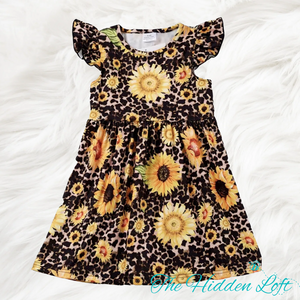 Leopard Sunflower Dress