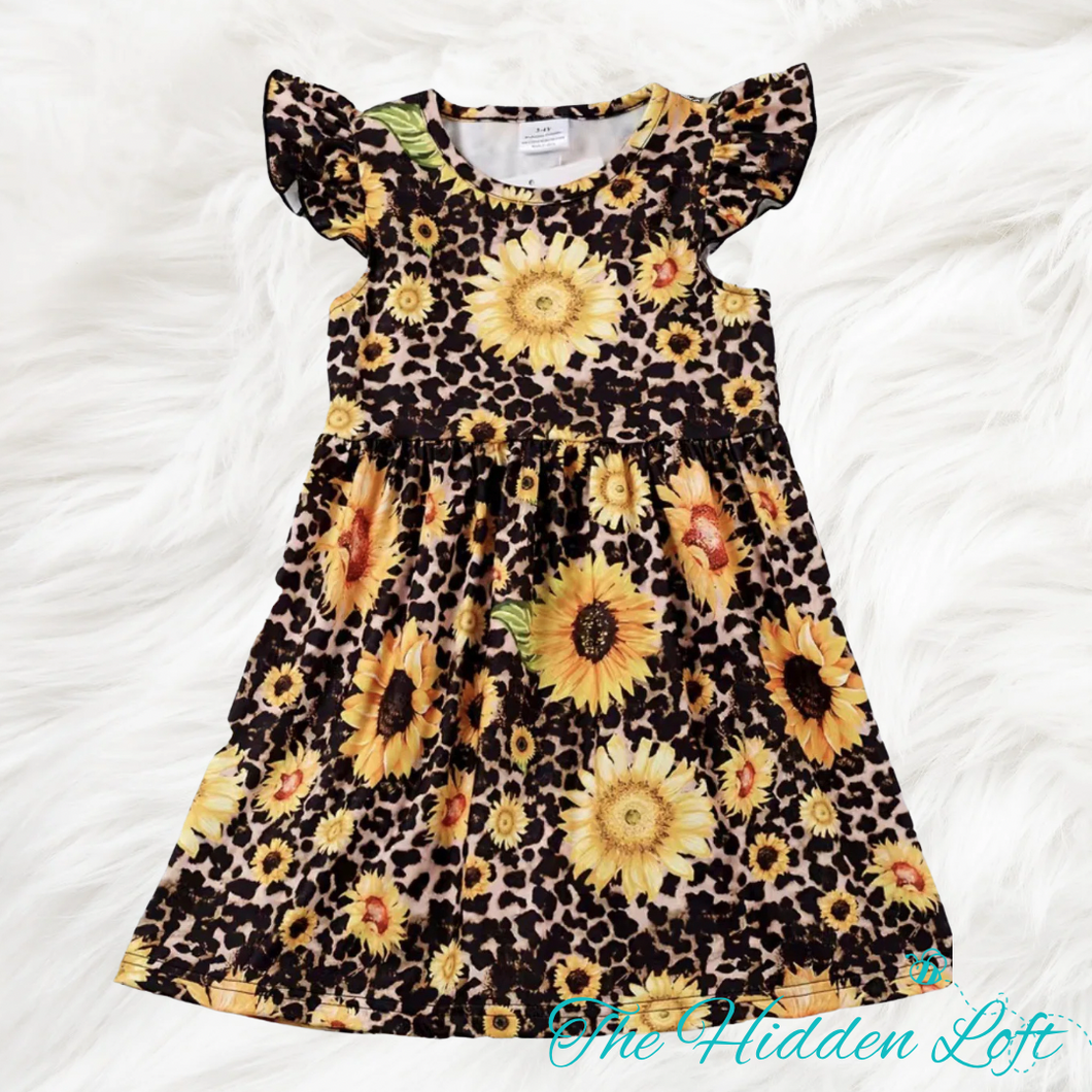 Leopard Sunflower Dress