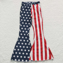 Load image into Gallery viewer, Women’s Stars and Stripes Denim Flares