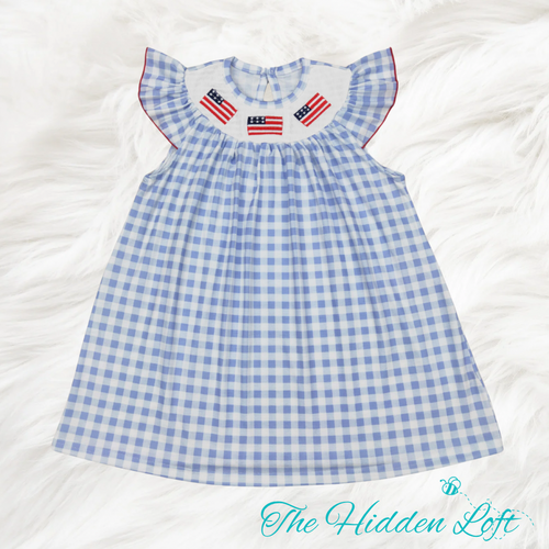 Smocked Flag Dress
