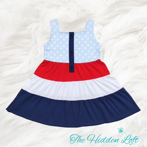 Patriotic Color Block Dress
