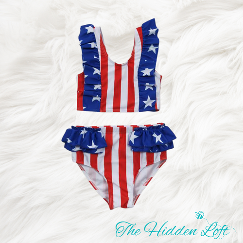 Stars & Stripes Two Piece Swimsuit