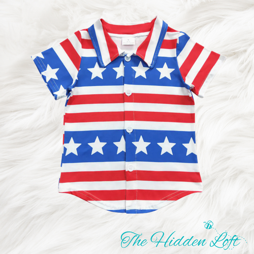 Patriotic Button Down Shirt