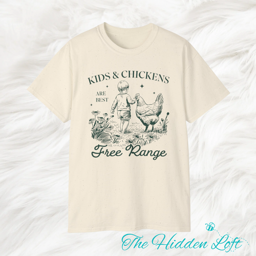 Free Range Kids & Chickens T-shirt