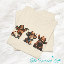 Load image into Gallery viewer, Western Highland Cows T-shirt