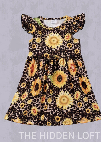 Leopard Sunflower Dress