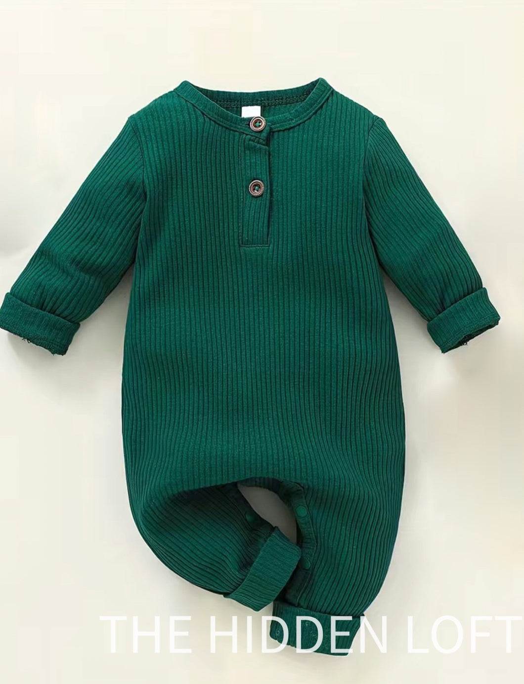 Forest Green Baby Romper