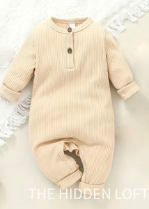 Beige Baby Romper