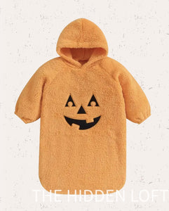 Fuzzy Jack-O-Lantern Baby Sack