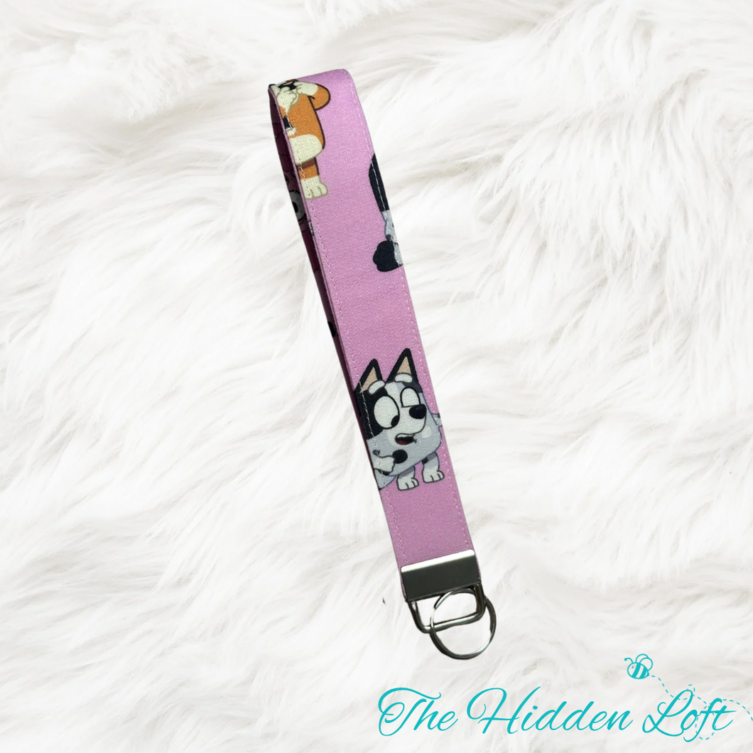 Bluey Character Key Fob Keychain