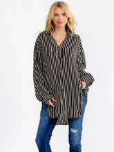 Load image into Gallery viewer, Striped Oversized Blouse