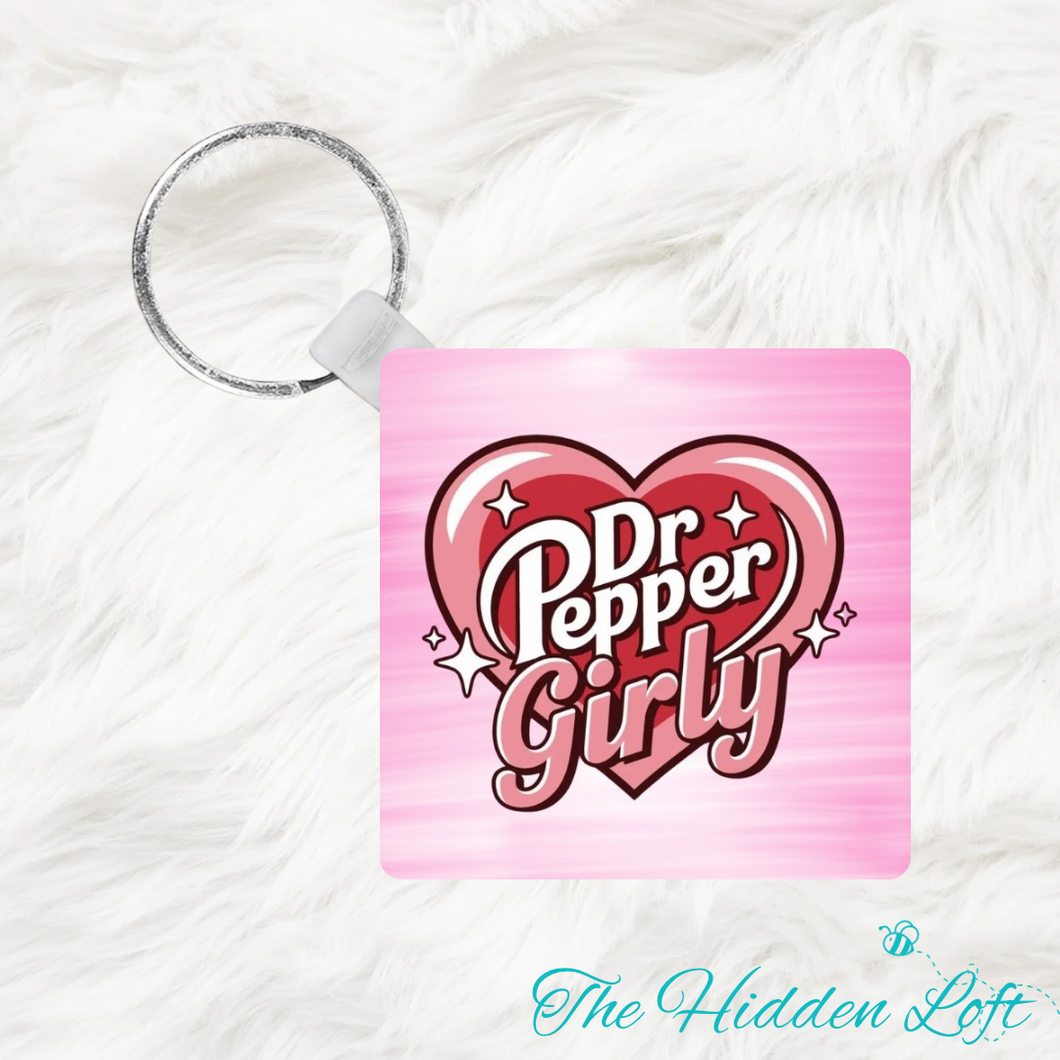 Dr. Pepper Girly Keychain