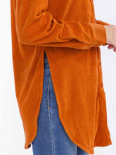 Load image into Gallery viewer, Orange Corduroy Button Down