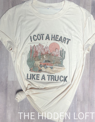 Women’s Heart Like a Truck T-Shirt