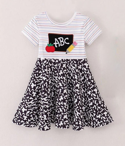 Embroidered ABC Dress