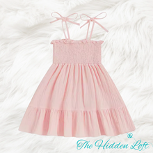 Load image into Gallery viewer, Smocked Cotton Dress
