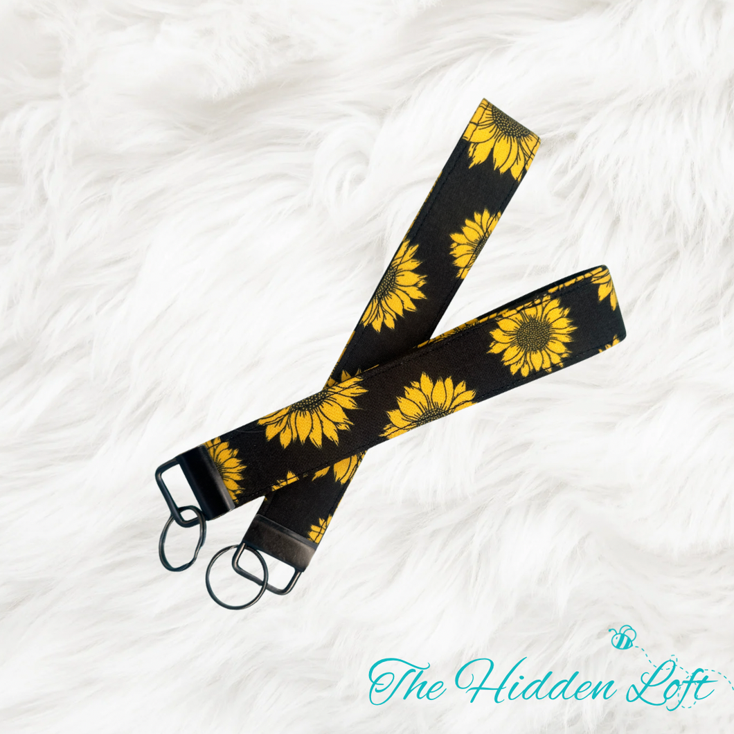 Sunflower Key Fob Keychain