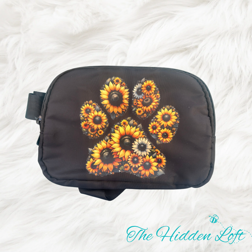Sunflower Paw Belt Bag
