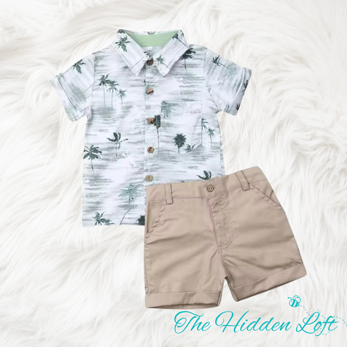 Boy’s Tropical Shorts Outfit