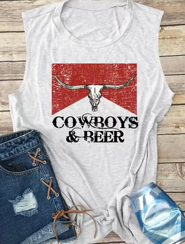 Cowboys & Beer Tank Top