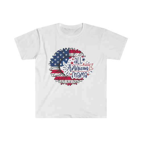 All American Mama Patriotic Sunflower T-shirt