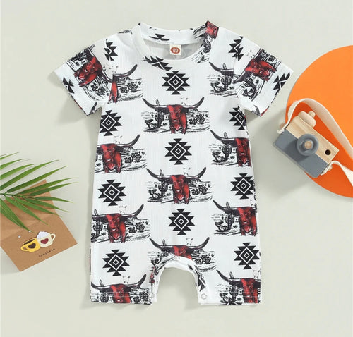 Longhorn Baby Romper