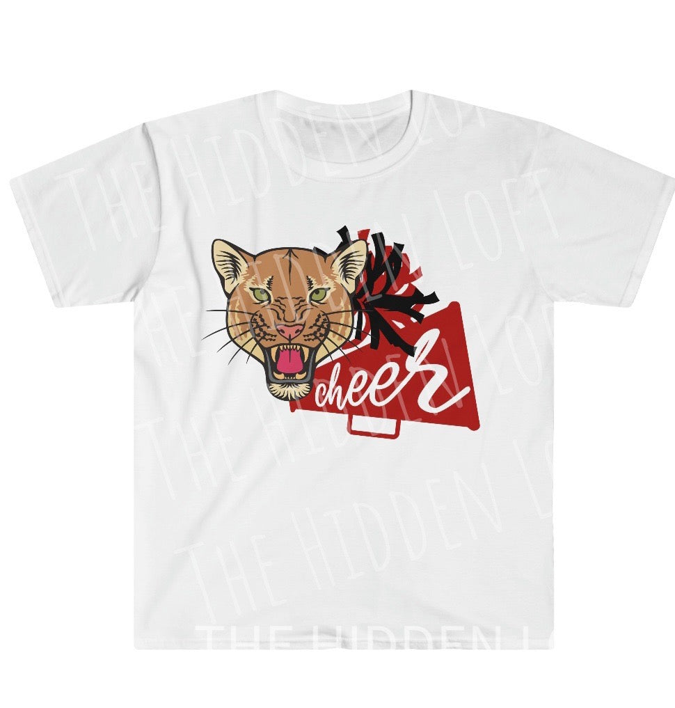 ADULT Cougars Cheer T-shirt