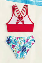 Load image into Gallery viewer, Red Tropical Bikini
