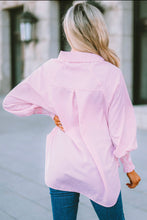 Load image into Gallery viewer, Pink Striped Boyfriend Shirt