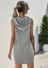 Load image into Gallery viewer, Sleeveless Hooded Dress