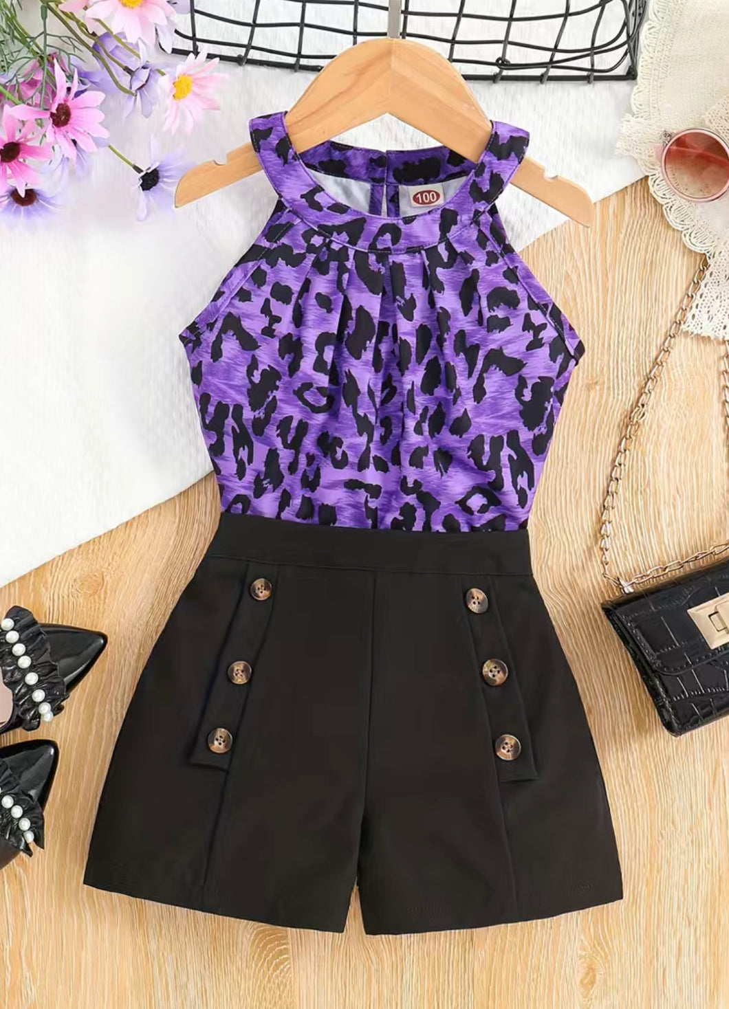 Purple Leopard Outfit