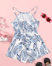 Load image into Gallery viewer, Tropical Leaves Romper