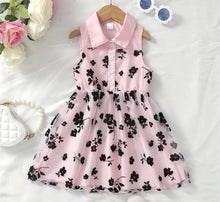 Load image into Gallery viewer, Pink and Black Floral Dress