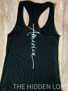 America Racerback Tank