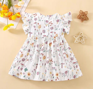 White Floral Baby Dress