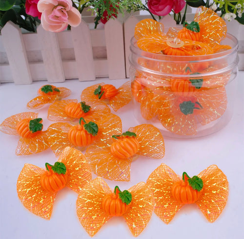 Mini Pumpkin Bows