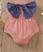 Load image into Gallery viewer, Strapless Patriotic Baby Onesie