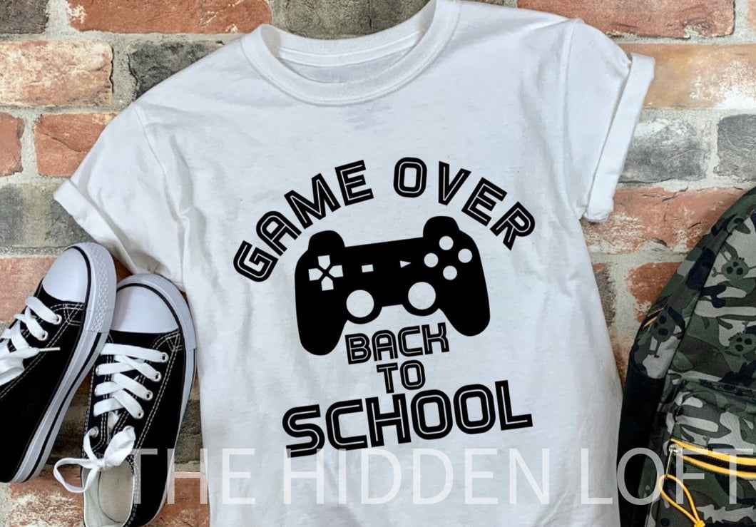 Game Over Back to School T-Shirt