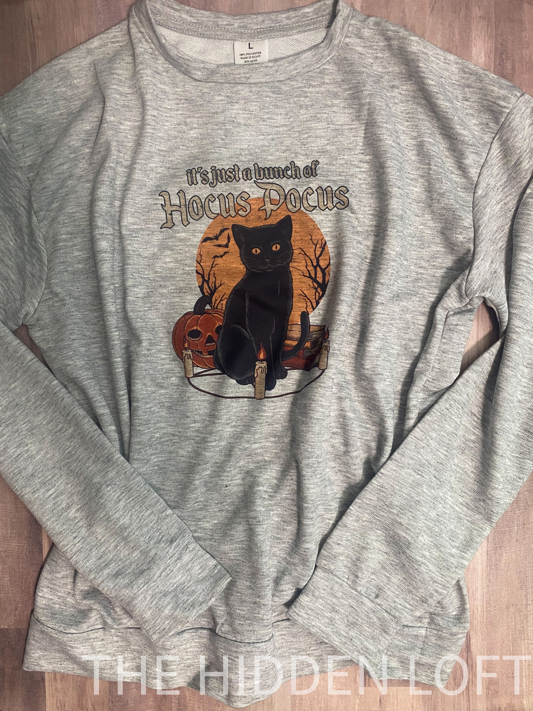 Women’s Halloween Black Cat Sweatshirt