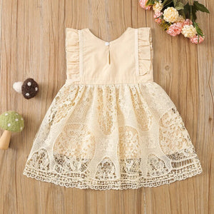 Cream Cotton Lace Dress
