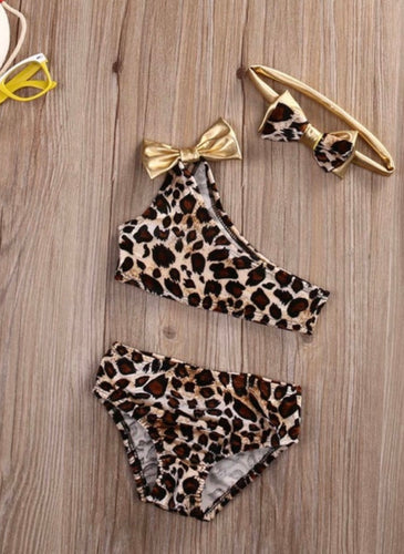 Leopard One Shoulder Bikini
