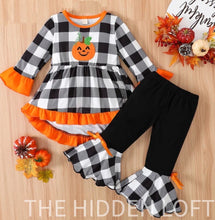 Load image into Gallery viewer, Plaid Halloween Outfit