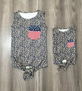 Mommy and Me Leopard Tanks