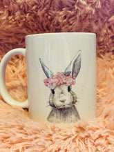 Load image into Gallery viewer, Grey Bunny Easter Coffee Mug