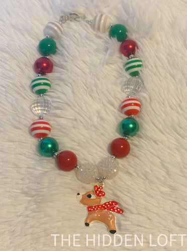 Rudolph Christmas Necklace