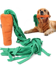 Load image into Gallery viewer, Snuffle Carrot Dog Toy
