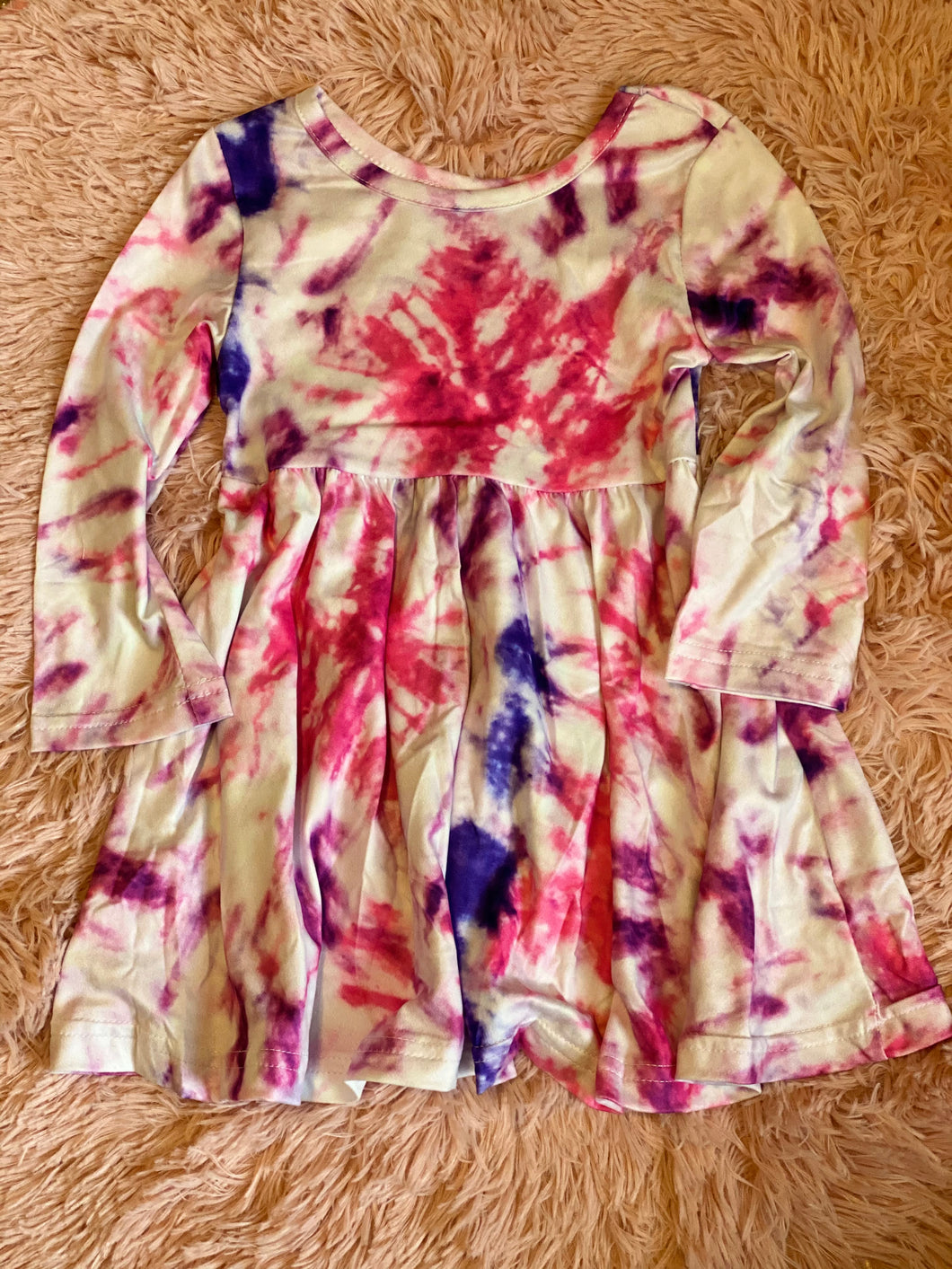 Pink/Purple Tie Dye Dress